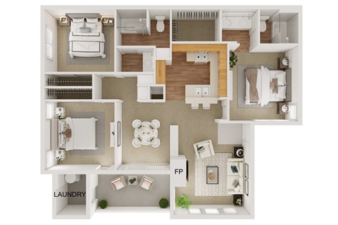 Arroyo Villa 3 Bed 2 Bath B at Arroyo Villa Apartments, Thousand Oaks, CA, 91320